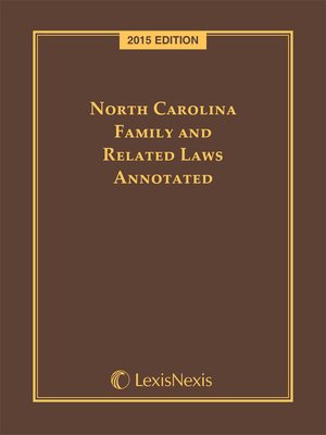 cover image of North Carolina Family and Related Laws Annotated